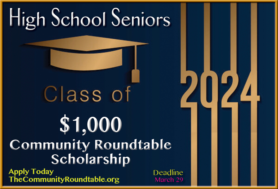 Roundtable 2024 Scholarship Application Deadline - March 29th